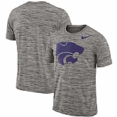 Nike Kansas State Wildcats Charcoal 2018 Player Travel Legend Performance T-Shirt,baseball caps,new era cap wholesale,wholesale hats